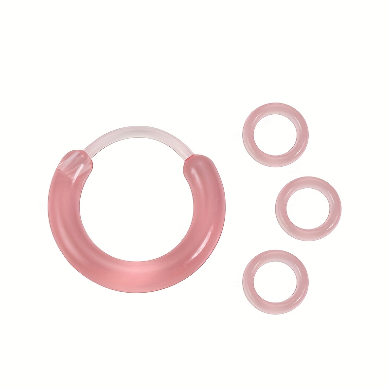 2 Pairs Dopamine Resin Earrings, Hypoallergenic Ear Cuffs
